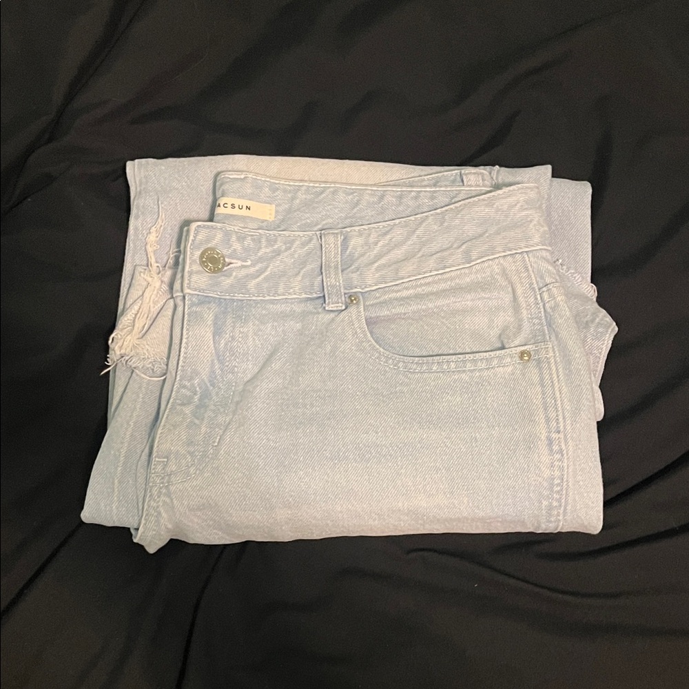 PacSun Light Blue Low-Rise Baggy Women's Jeans